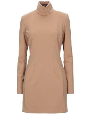 Atos Lombardini Sand Mini Dress Viscose, Polyester, Elastane - Natural