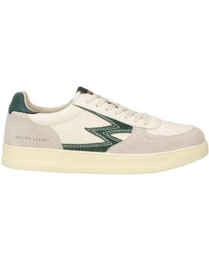 Moaconcept Cream Sneakers Leather, Textile Fibers - Natural