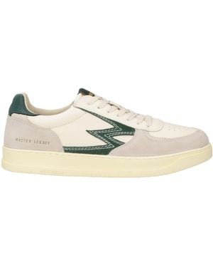 Moaconcept Cream Trainers Leather, Textile Fibres - Natural