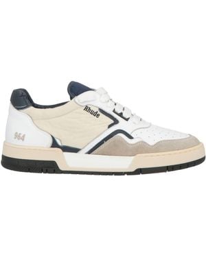 Rhude Sneakers Leather, Textile Fibers - White