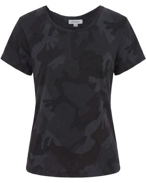 Crossley Charcoal T-Shirt Cotton - Black