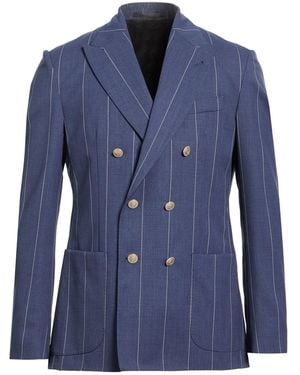 Eleventy Blazer Wool, Elastane - Blue