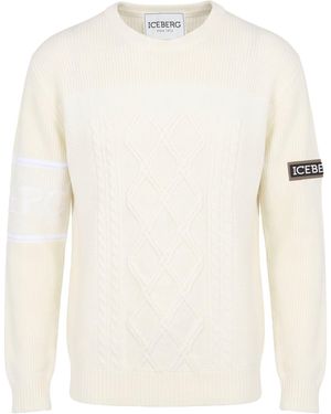 Iceberg Jumper Acrylic, Wool, Polyamide - White