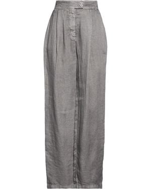 120% Lino Trousers Linen - Grey