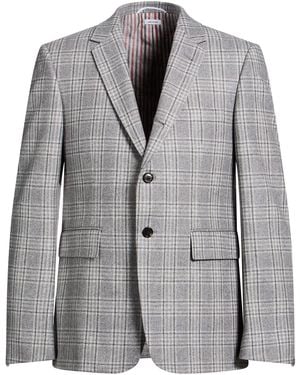 Thom Browne Light Blazer Wool, Cashmere - Grey