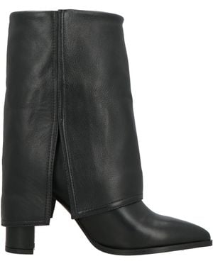 Ovyè Ankle Boots Leather - Black