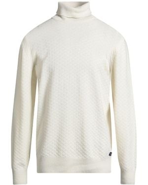 40weft Turtleneck Wool, Nylon - White