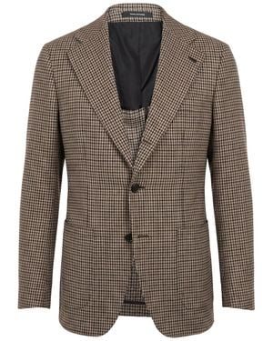Tagliatore Blazer Super 110S Wool - Brown