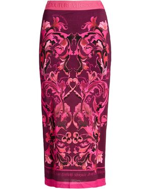 Versace Jeans Couture Midi Skirt Viscose, Elastane - Red