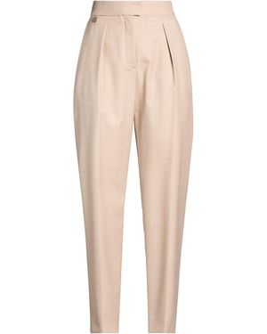 Agnona Sand Trousers Wool - Natural