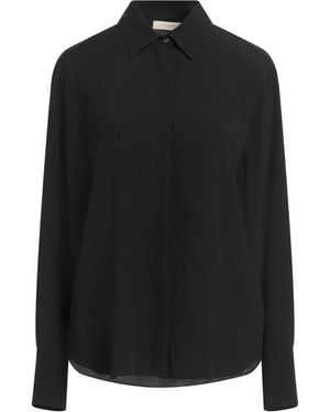 Glanshirt Hemd - Schwarz