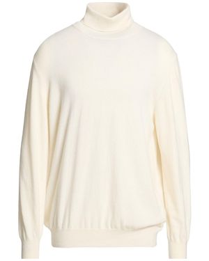 DETWELVE Ivory Turtleneck Wool, Viscose, Polyamide, Cashmere - White