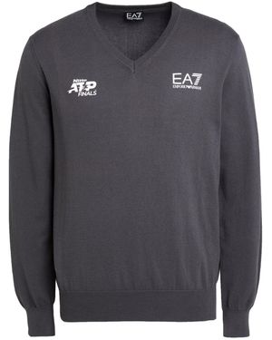 EA7 Lead Jumper Cotton - Grey