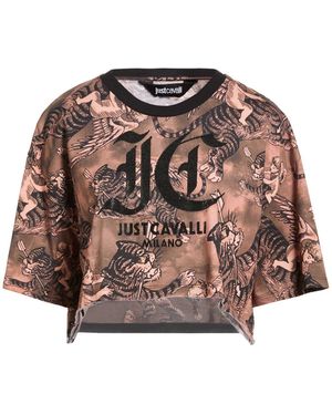 Just Cavalli T-Shirt Cotton - Brown