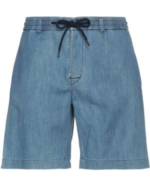 Bikkembergs Denim Shorts - Blue