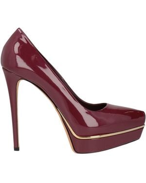 Le Silla Burgundy Pumps Leather - Purple