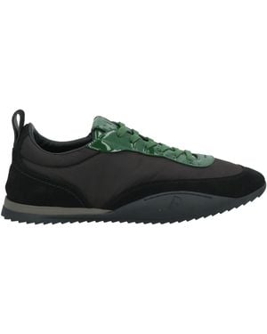 Ferragamo Trainers Calfskin, Textile Fibres - Green