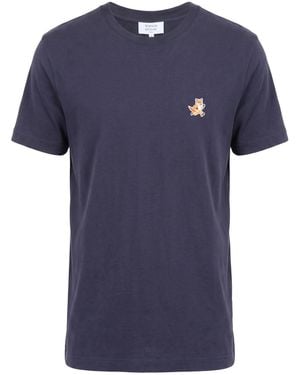 Maison Kitsuné T-Shirt Cotton - Blue