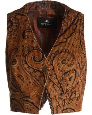 Etro Tailored Vests - Brown