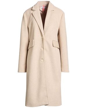 Please Coat Polyester, Wool - Natural