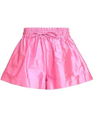 New Arrivals Fuchsia Shorts & Bermuda Shorts Silk - Pink