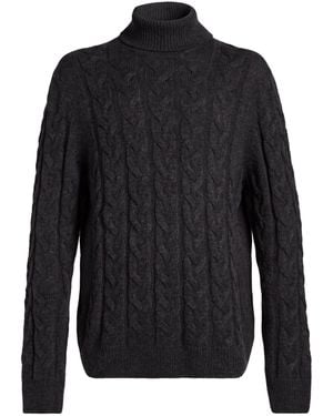 Gran Sasso Turtleneck Virgin Wool, Polyamide - Blue