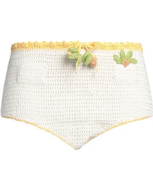 MIXIK Ivory Shorts & Bermuda Shorts Cotton - White