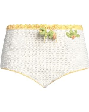 MIXIK Ivory Shorts & Bermuda Shorts Cotton - White