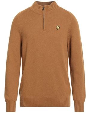 Lyle & Scott Vintage Turtleneck Polyamide, Viscose, Wool, Cashmere - Brown