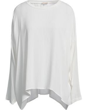 HER SHIRT HER DRESS Off Top Polyester, Elastane - White