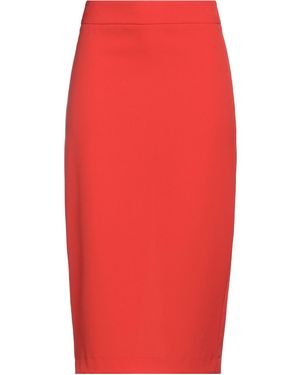 Soallure Midi Skirt - Red