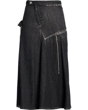Yohji Yamamoto Denim Skirt Cotton - Black