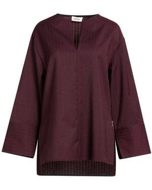 Ottod'Ame Plum Top Polyester, Virgin Wool, Elastane - Purple