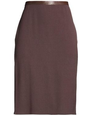 Blumarine Midi Skirt Virgin Wool, Rayon, Elastane - Brown