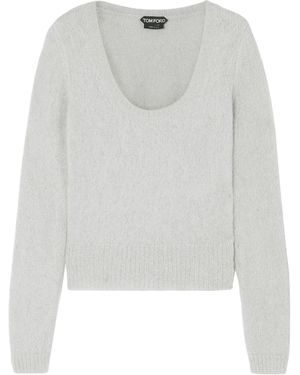 Tom Ford Light Jumper Mohair Wool, Polyamide, Wool - White