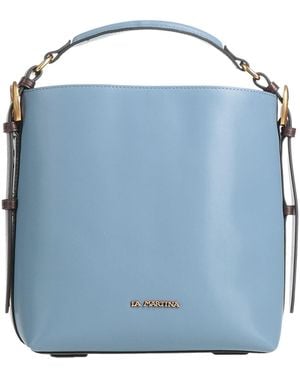 La Martina Handbag Leather - Blue