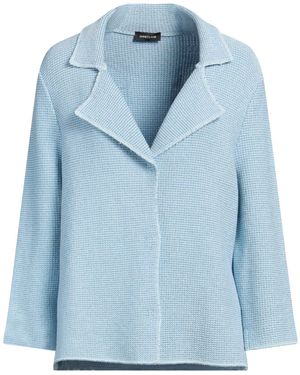 Anneclaire Sky Blazer Viscose, Cotton, Polyester, Polyamide, Metal - Blue