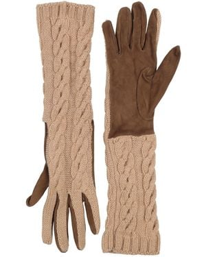 Agnona Gloves Cashmere, Lambskin - White