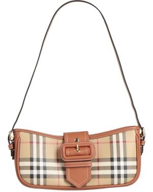 Burberry Shoulder Bag Polyurethane, Polyester, Cotton, Lambskin - Natural