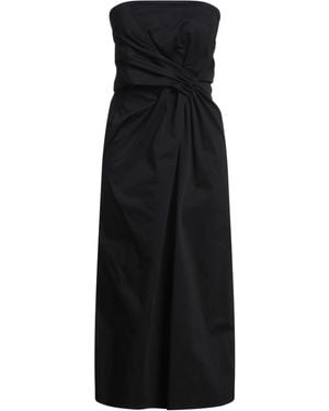 Marella Midi Dress Cotton, Elastane - Black