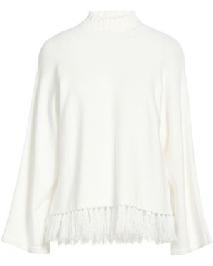 White Wise Turtleneck Viscose, Modal, Nylon - White