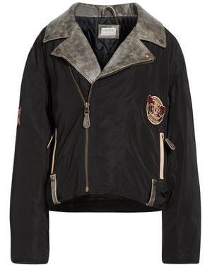 Guess Jacket Polyester, Cow Leather - Black