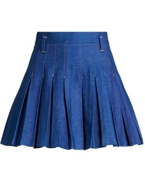Nora Barth Denim Skirt Cotton - Blue