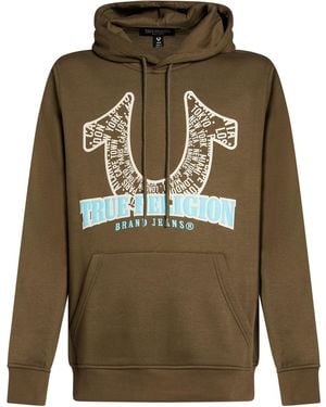 TRUE RELIGION Military Sweatshirt Cotton, Polyester - Green