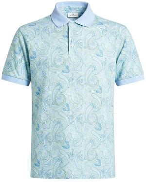 Etro Polo Shirt Cotton - Blue