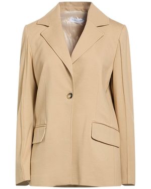 Caractere Sand Blazer Viscose, Polyester, Elastane - Natural