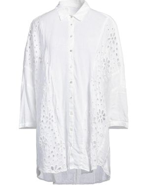 120% Lino Shirt Linen - White