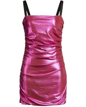 Dolce & Gabbana Mini Dress Viscose, Silk, Elastane - Purple
