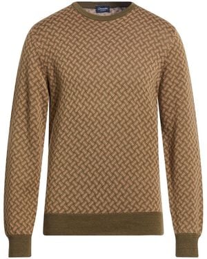 Drumohr Light Sweater Cotton, Linen - Brown