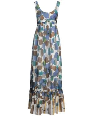 Manila Grace Maxi Dress Cotton - Blue